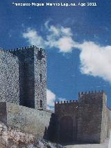 Castillo de la Villa. Torre Almedina. Reconstruccin virtual con la Puerta de las Narices
