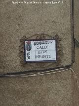 Calle Blas Infante. Placa