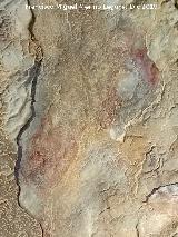 Pinturas rupestres del Abrigo del Almendro II. Manchas de la derecha