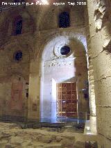 La Mota. Iglesia Mayor Abacial. Puerta del Den. Puerta desde el interior
