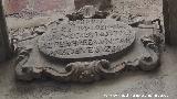 Hornacina de la Calle Obispo Narv�ez. Inscripci�n
