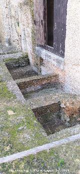 Alc�zar de Jerez. Ba�os �rabes. Suelo original del exterior a los ba�os junto a la puerta de los Cristianos