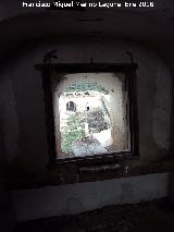 Castillo de Nnchez. Patio del cortijo desde la ventana del palomar