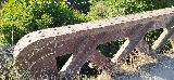 Puente minero de la Campana. Parapeto con remaches
