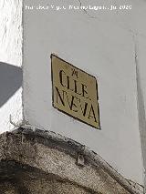 Calle Nueva. Placa antigua