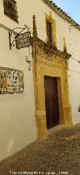 Casa de la Calle San Pedro n� 7. 