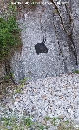Grafiti de Cabeza de Toro. 