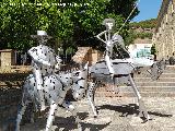 Monumento a Don Quijote y Sancho. 