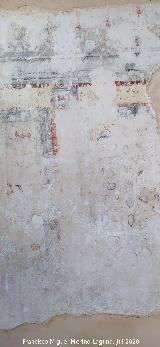 Castillo Palacio de los Ribera. Restos de pinturas murales