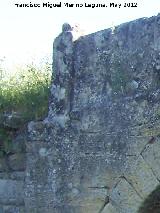 Puente del Guadalcotn. Inicio del parapeto