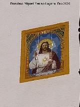 Ayuntamiento de Bail�n. Azulejos del Sagrado Coraz�n