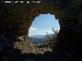 Castillo de la Pea. Muralla Este. Agujero