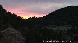 Collado del Pocico. Atardeciendo