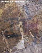 Pinturas rupestres de la Cueva del Plato grupo IV. Cabra y zooformos