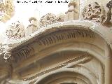 Catedral de Baeza. Puerta del Perdn. Restos de inscripcin