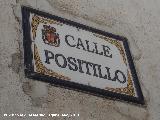 Calle del Positillo. Placa