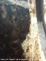 Puente Nuevo. El Tajo desde el puente