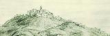 La Mota. Vista de Alcal la Real acuarela que Pier Baldi 1668