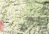 Sierra de Ahillo. Mapa