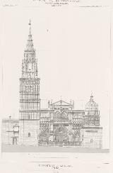 Catedral de Santa Mara. Alzado antiguo. Museo Arqueolgico Nacional