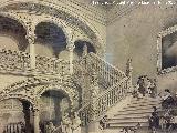 Hospital de la Santa Cruz. Dibujo de Genaro Prez de 1842