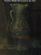 Virgen de la Cabeza. Jarrn con la Virgen de la Cabeza del cuadro Alcanzar?. Pedro Rodrguez de la Torre 1878. Museo Provincial de Jan