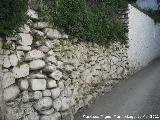 Calle Borbote. Muro antiguo