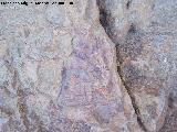 Pinturas rupestres de la Pea del Gorrin VI. Restos de pintura
