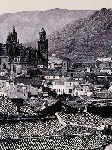 Convento de San Francisco. Foto realizada por Charles Clifford en 1862, con la visita de la Reina Isabel II