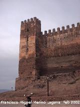 Castillo de Baos de la Encina. Torre de la esquina opuesta a la Torre del Homenaje