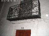 Casa de la Calle Francisco Bonilla n 34. Balcn