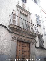 Casa de la Calle Santa Mara n 1. Portada