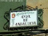 Avenida de Andaluca. Placa