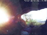 Santuario ibrico de la Cueva de la Lobera. Foto de equinoccio