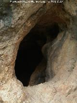 Santuario ibrico de la Cueva de la Lobera. Ventana que produce la proyeccin de la Diosa en los equinocios