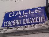 Calle Teodoro Calvache. 