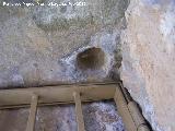 Castillo de la Consolacin o Espinosa. Hueco de la bisagra de acceso al piso superior