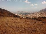Cerro Alto de la Serrezuela. Vistas hacia Jdar desde la ladera sureste