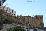 Castillo de la Yedra. Muralla y torren del tercer recinto
