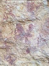 Pinturas rupestres del Abrigo de la Pea Grajera Grupo IV. Detalle