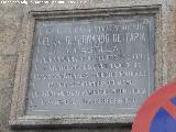 Casa de Fernando Tapia. Placa