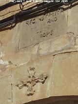 Iglesia Ntra Sra de la Fuensanta. Inscripcin y Cruz de Calatrava