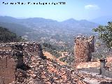 Muralla de Hornos. Los mismos torreones antes vistos, desde el castillo