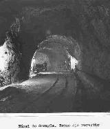 Pantano del Tranco. Foto antigua. Construccin de la Presa