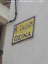 Callejn de la Reina. Placa