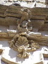 Ermita-Hospedera Madre de Dios del Campo. Detalle de yesera