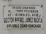 Casa del Doctor Rafael Lainez Alcal. 