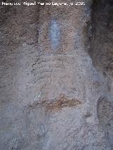 Petroglifos rupestres de El Toril. Petroglifo en forma de raspa