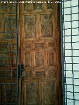 Puerta. Puerta tallada dominica. Convento de Santo Domingo - Jan