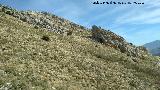 Cerro de los Morteros. Vistas a La Pea desde la ladera sur